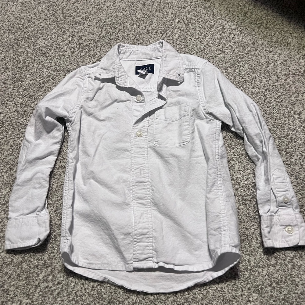 Place White Casual Button Down Shirt